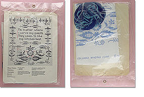 Blue Onion Kitchen Sampler Cross Stitch Kit NOS