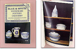 Vintage Blue and White Stoneware Identification and Value Guide Book