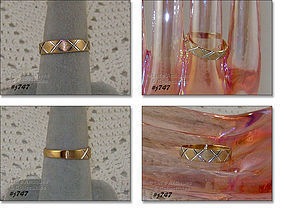 10K YELLOW GOLD WEDDING BAND SIZE 8