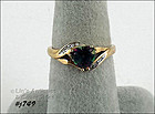 10K YELLOW GOLD MYSTIC TOPAZ RING SIZE 7