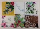 Vintage Hankies Lot of 6 Larger Size