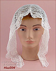 VINTAGE WHITE LACE CHAPEL SCARF