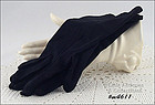 VINTAGE BLACK GLOVES SIZE 6