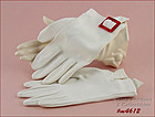VINTAGE WHITE GLOVES WITH FAUX TORTOISE BUCKLE SIZE 7