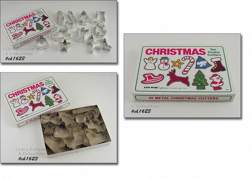 Christmas Cookie Cutters 10 in Original Box