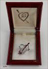 Vintage Heart Throb Heart Pierced With Arrow Pin IOB