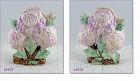 McCoy Lilac Color Chrysanthemums Flower Form Vase