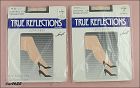 TWO PACKAGES VINTAGE HANES TRUE REFLECTIONS OFF-WHITE PANTYHOSE