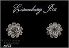 EISENBERG ICE – CLEAR RHINESTONES PIERCED EARRINGS