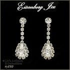 Eisenberg Ice Clear Rhinestone Pierced Earrings