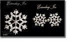 EISENBERG ICE – SNOWFLAKE PIN AND MATCHING PIERCED EARRINGS