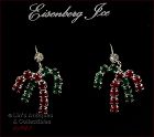 Eisenberg Ice Double Candy Canes Earrings