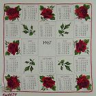 Vintage 1967 Calendar Souvenir Hanky