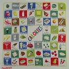 COLORFUL AND INFORMATIVE COUNTING CALORIES VINTAGE HANKY