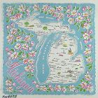 Vintage State Hanky for Michigan