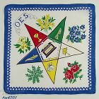 VINTAGE ORDER OF THE EASTERN STAR HANDKERCHIEF