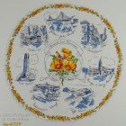 Vintage City of San Francisco Souvenir Hanky Round