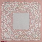Vintage Wedding Hanky with 4 Inch Lace Edging