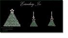 Eisenberg Ice Rhinestone Christmas Tree Pin and Earrings