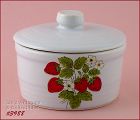 McCoy Strawberry Country Round Margarine Container