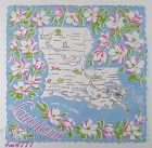 Vintage State Souvenir Hanky for Louisiana