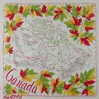 Vintage Souvenir Handkerchief Canada