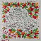 Vintage Souvenir Handkerchief Canada