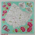 Vintage State Souvenir Hanky for Ohio