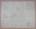 Vintage Hanky Lot One Dozen White Wedding Handkerchiefs