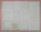 Vintage Hanky Lot of One Dozen White Wedding Vintage Handkerchiefs