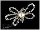 Vintage Richelieu Pin Rhinestones and Faux Pearl