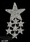 Signed Eisenberg Ice Rhinestone Dangling Stars Pin