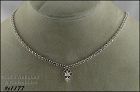 Eisenberg Ice Necklace Silver Tone with Clear Rhinestones