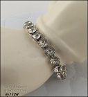 Signed Eisenberg Ice Clear Rhinestones Bracelet