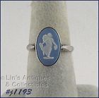 WEDGWOOD STERLING CAMEO VINTAGE RING SIZE 7
