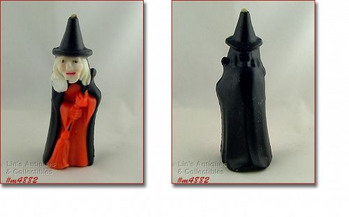 Vintage Gurley Candle Halloween Witch