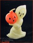 Vintage Gurley Candle Halloween Ghost with Pumpkin