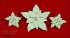 Eisenberg Ice Signed Poinsettia Pin and Clip Earrings