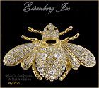 Eisenberg Ice Signed Large Bumble Bee Pin Brooch