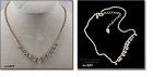 Eisenberg Ice Signed Necklace Clear Rhinestones Silver Tone