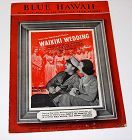 Vintage Sheet Music Blue Hawaii