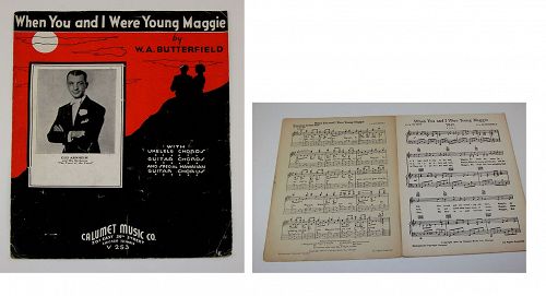 Vintage Sheet Music When You and I Were Young Maggie