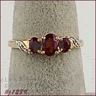 10k Yellow Gold Ruby Ring Size 7