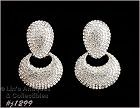 Vintage Rhinestone Earrings Marked Jarin Made in USA
