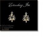 Eisenberg Ice Small Christmas Tree Earrings