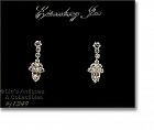 Eisenberg Ice Clear Rhinestone Earrings