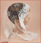 White Lace Vintage Chapel Scarf Head Covering