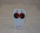 Vintage Laurel Burch Harlequin Bird Earrings