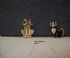 Two Vintage Dog Pins