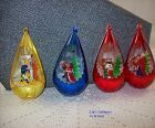 Vintage Jewel Brite Ornaments Holy Family and Three Wisemen
